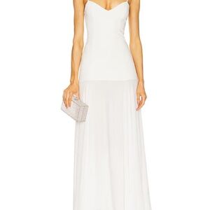 Lovers + Friends White spaghetti Strap Maxi Dress